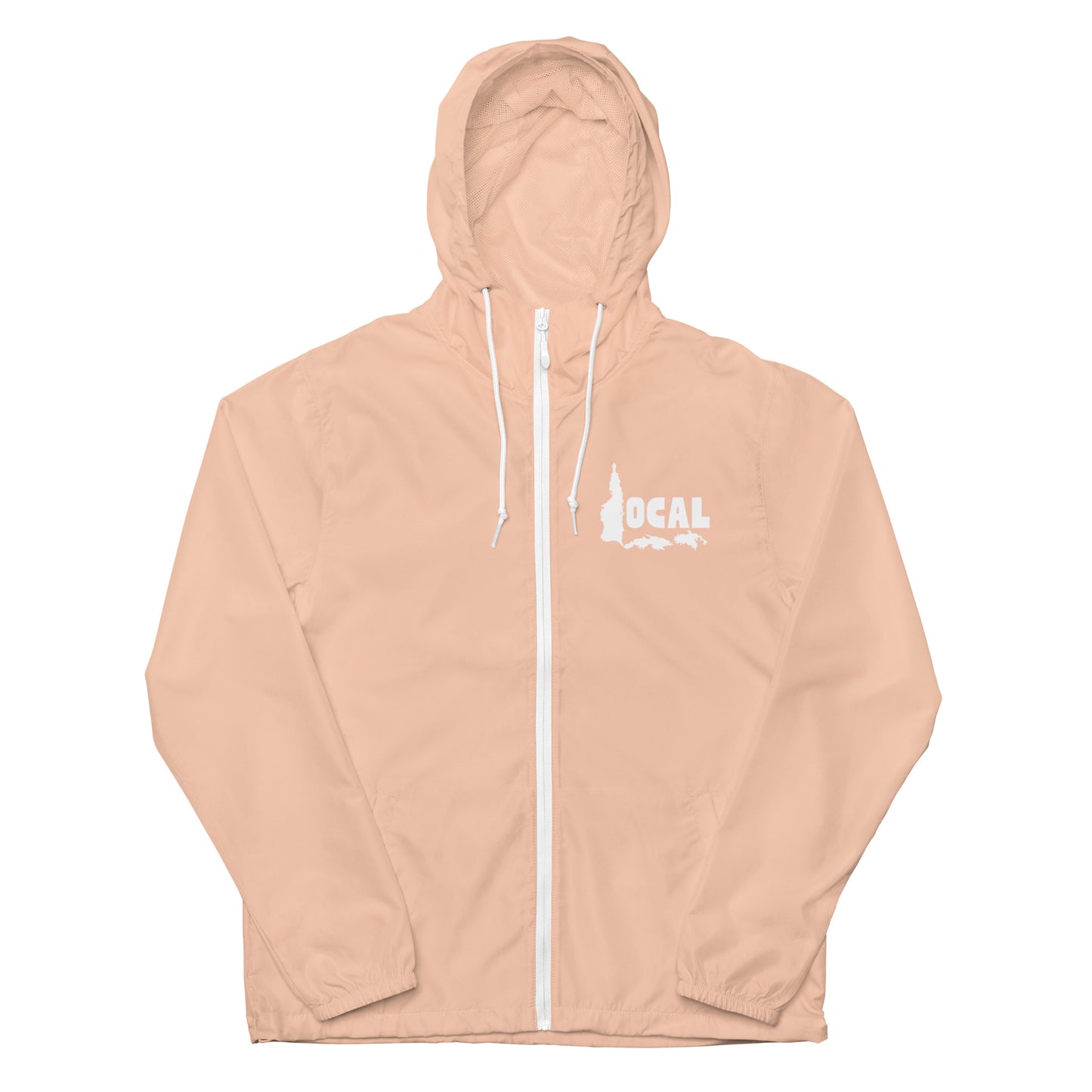 Unisex lightweight zip up windbreaker